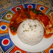 Sour and spicy chicken